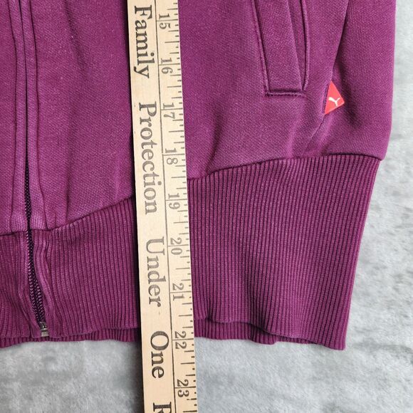 Puma Sweater Womens S Embroidered Spellout Athleisure Sportswear Running Workout - Picture 8 of 10